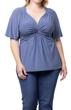 Abby Twist Front Top - Plus