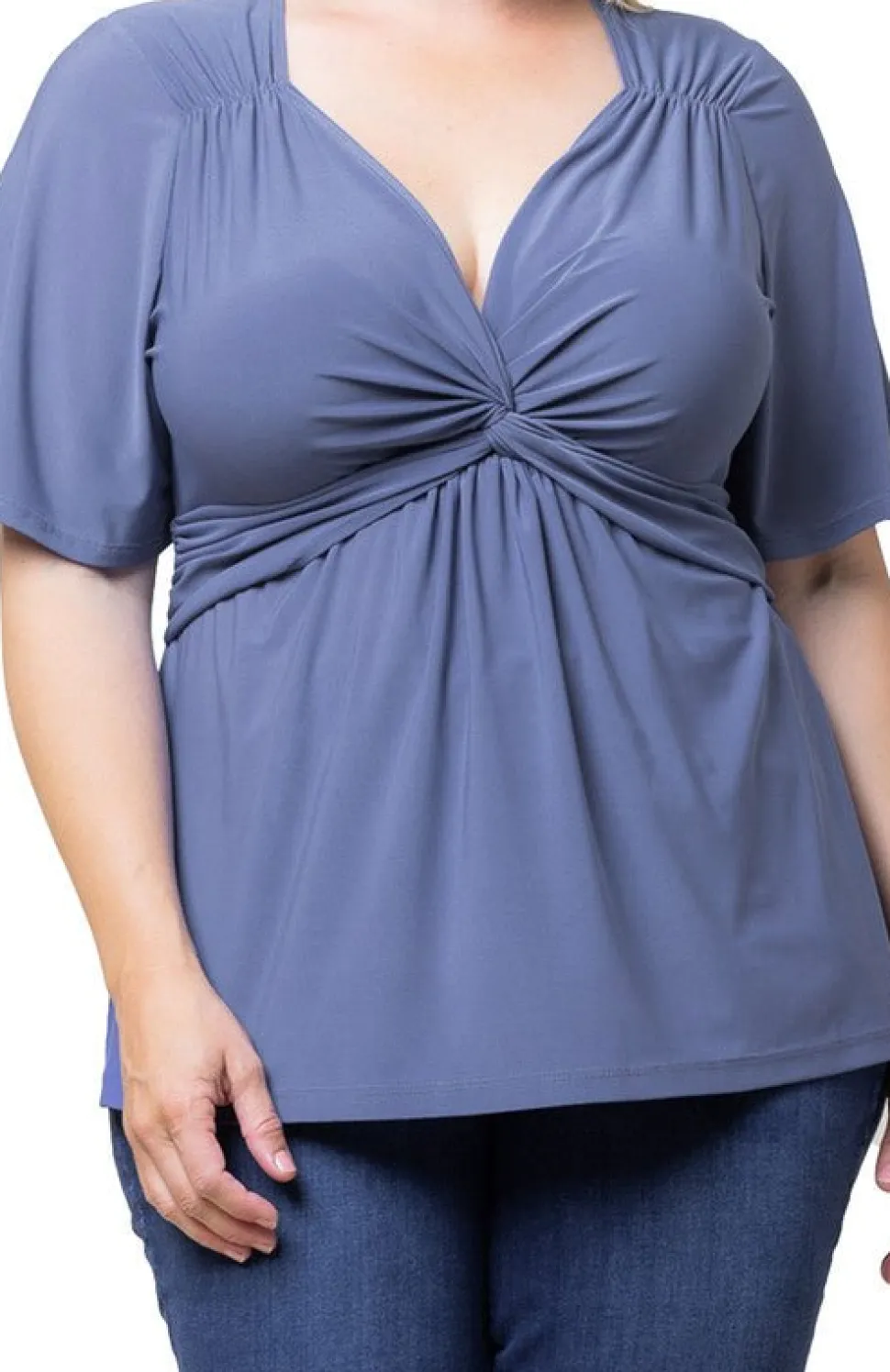 Abby Twist Front Top - Plus
