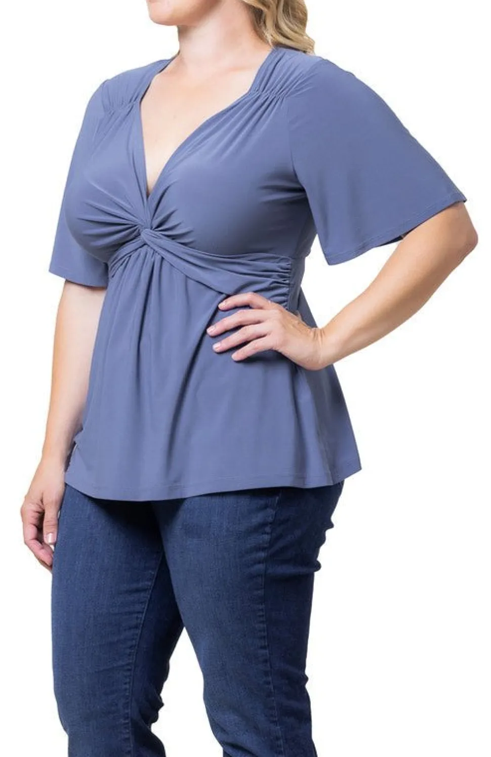 Abby Twist Front Top - Plus