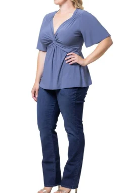 Abby Twist Front Top - Plus