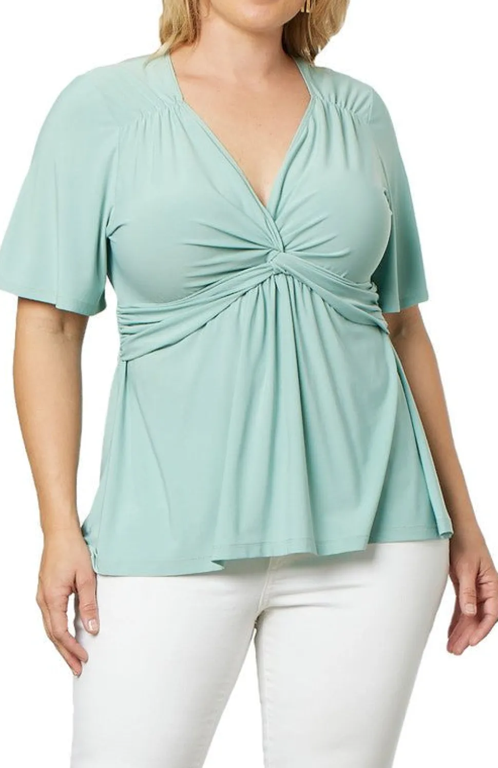 Abby Twist Front Top - Plus