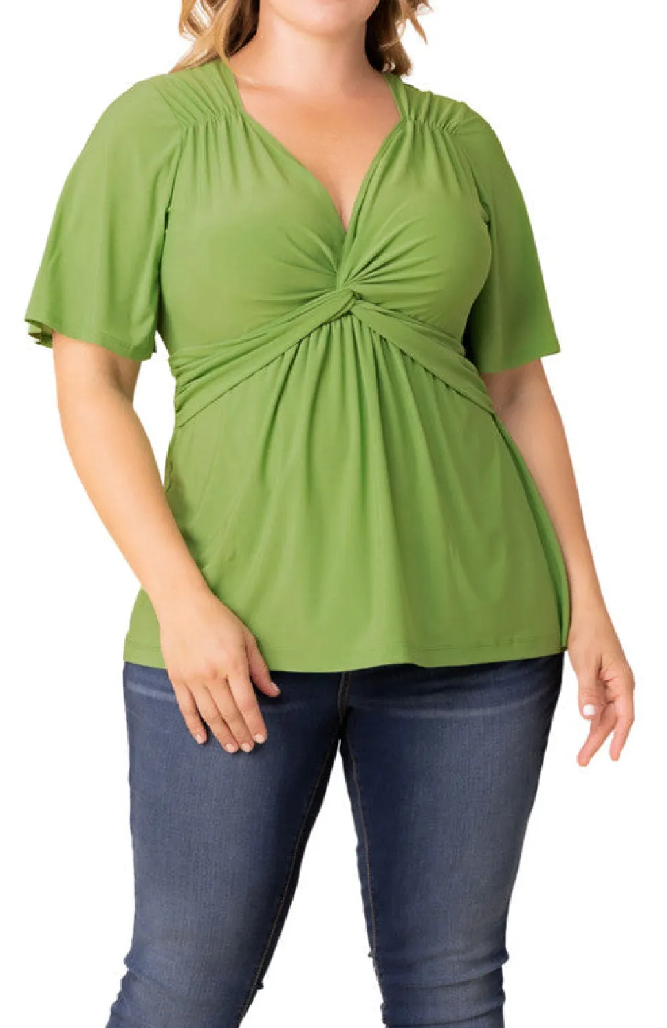 Abby Twist Front Top - Plus