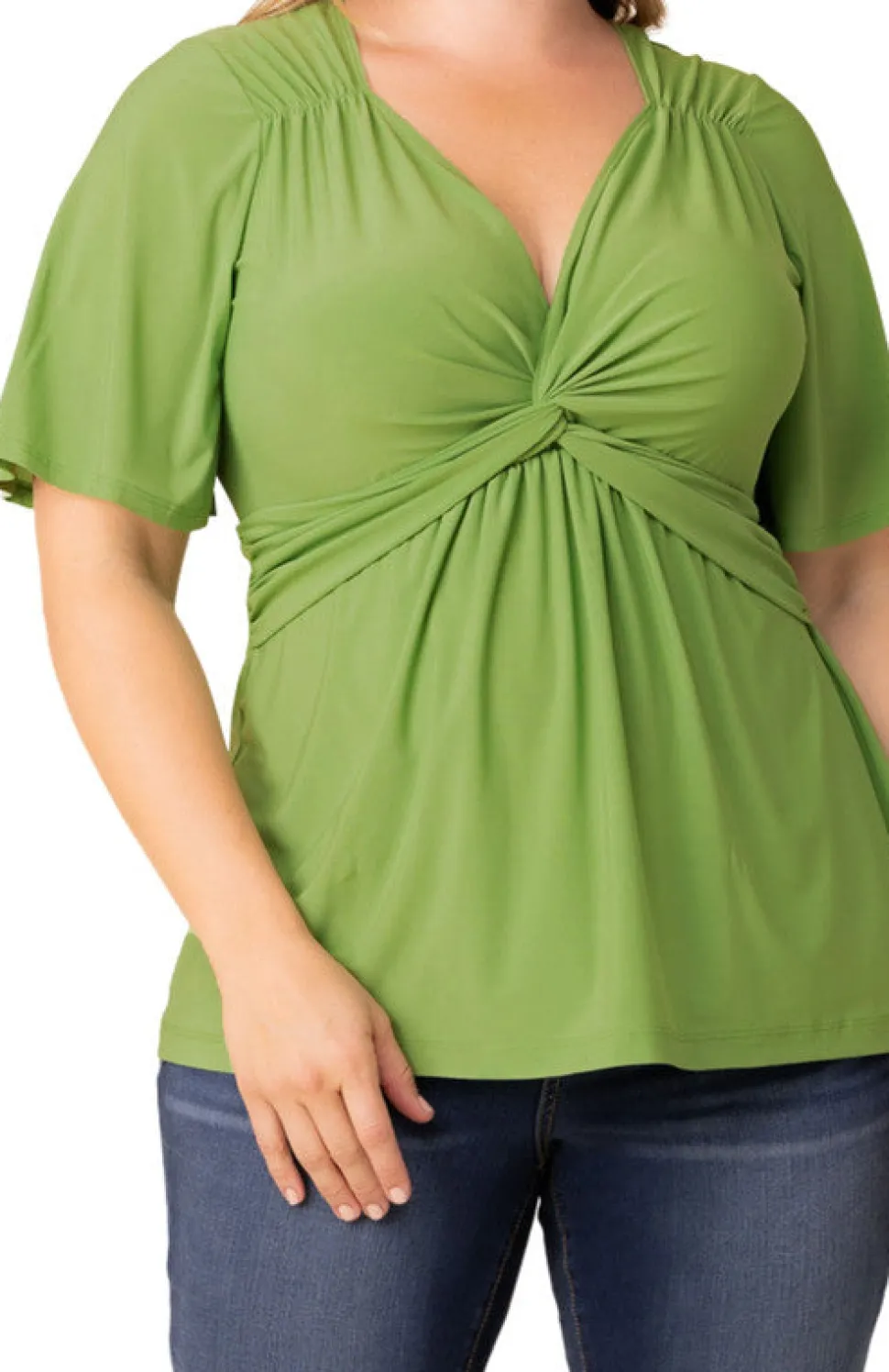 Abby Twist Front Top - Plus