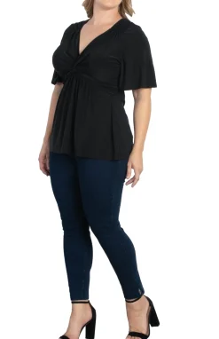 Abby Twist Front Top - Plus