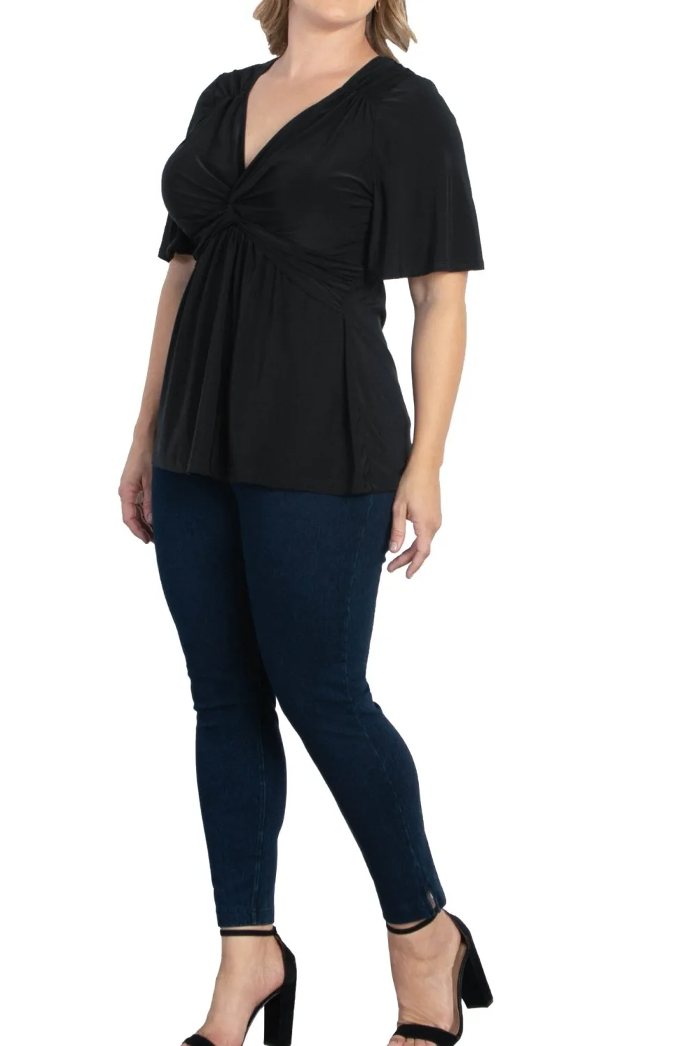 Abby Twist Front Top - Plus