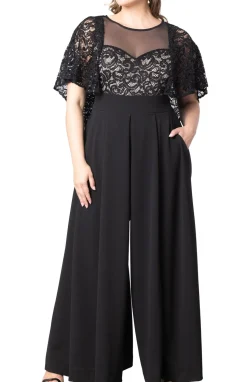 Alluring Sequins Formal Jumpsuit - Plus