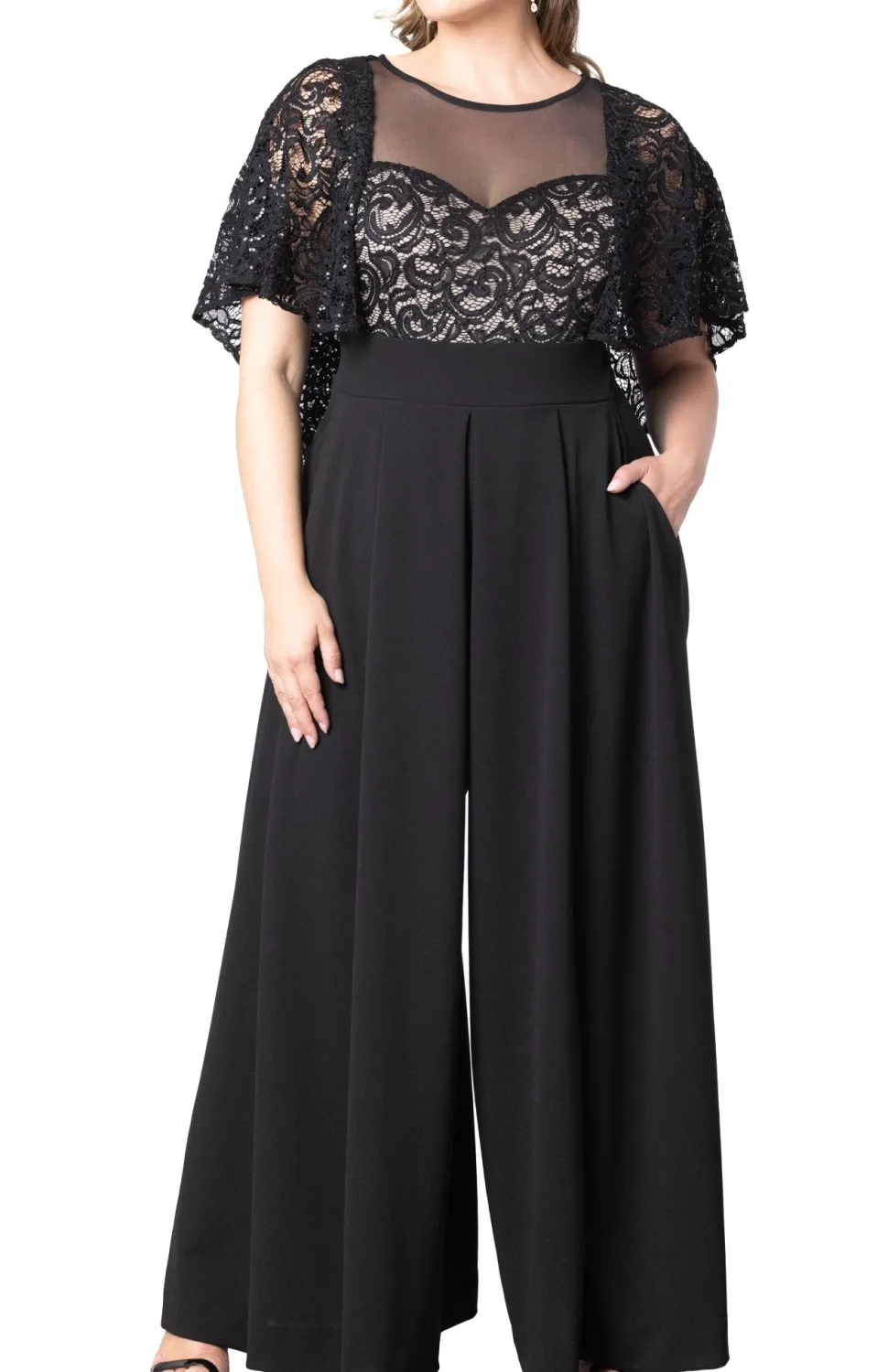 Alluring Sequins Formal Jumpsuit - Plus