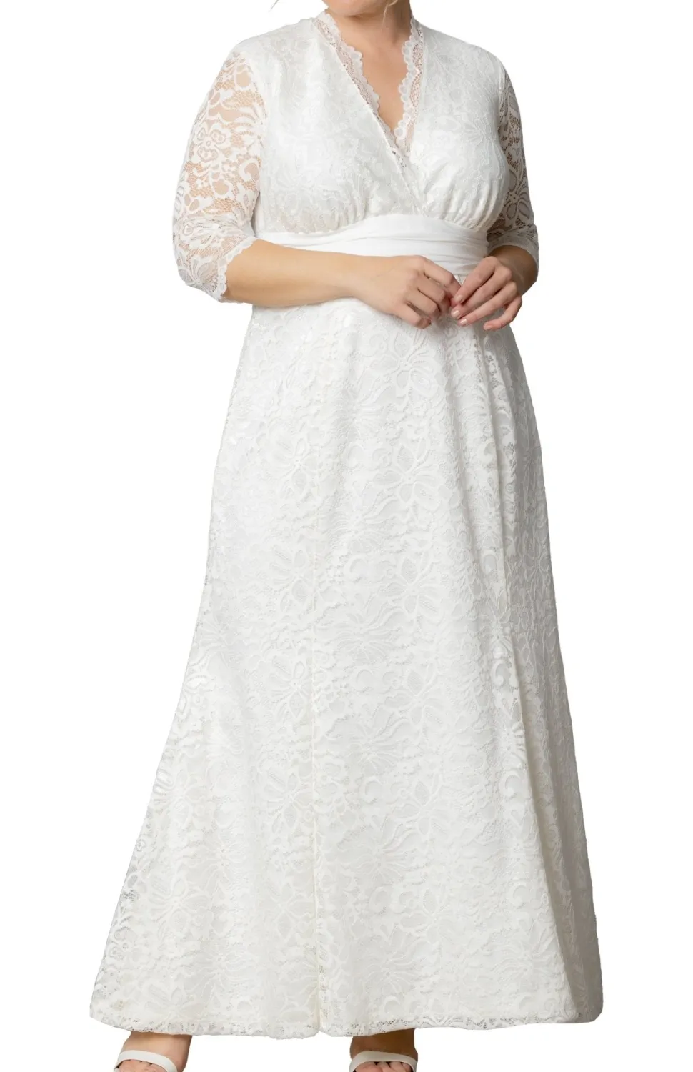 Amour Lace Wedding Gown - Plus