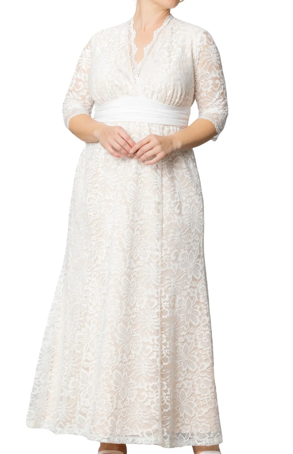 Amour Lace Wedding Gown - Plus