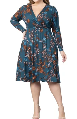 Aster Faux Wrap Dress - Plus