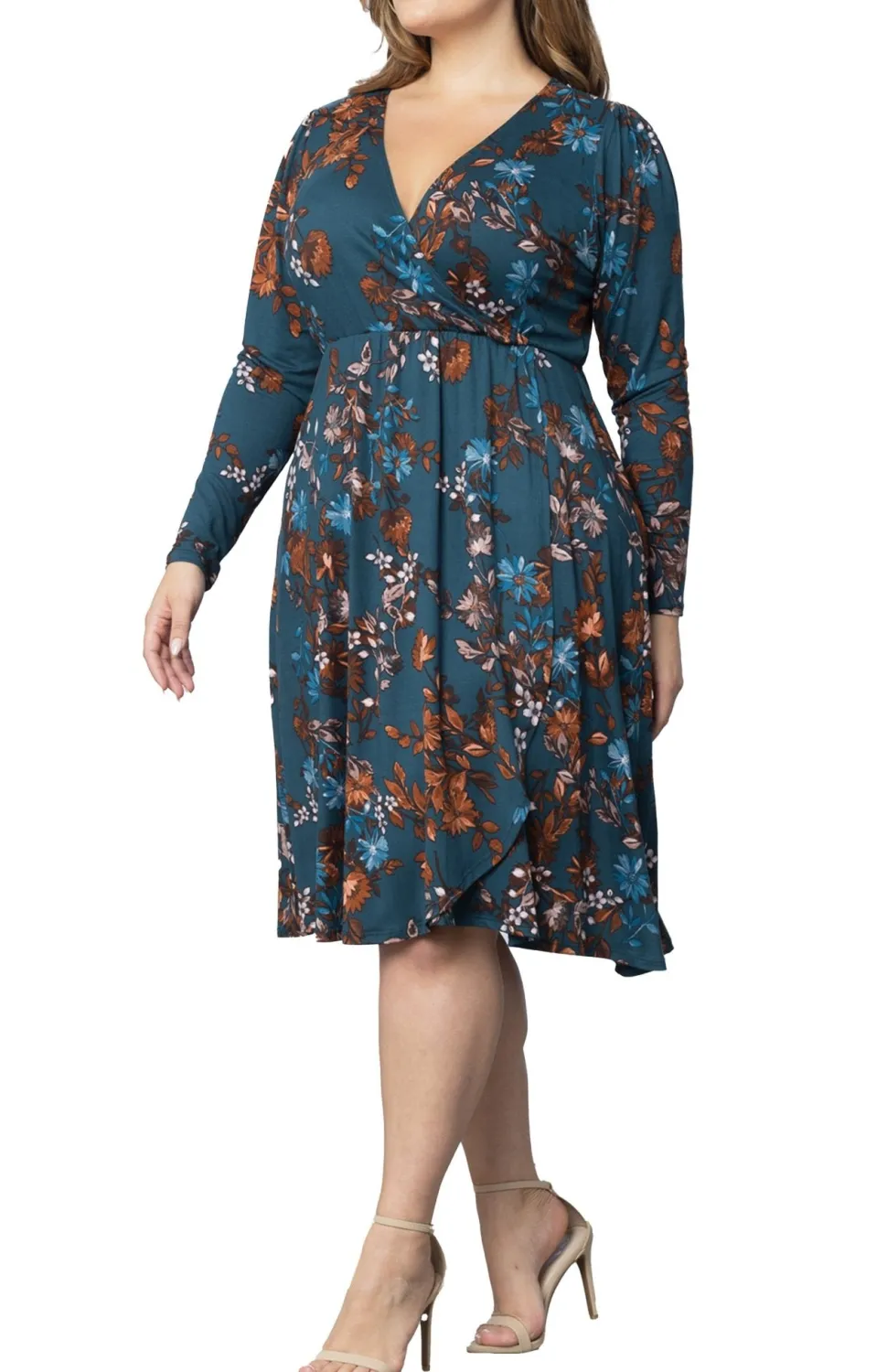 Aster Faux Wrap Dress - Plus