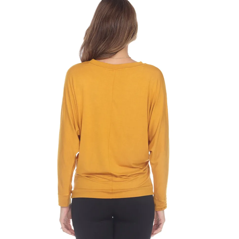Banded Dolman Top