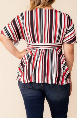 Boulevard Stripe Top - Plus