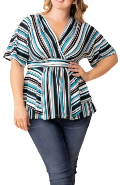 Boulevard Stripe Top - Plus