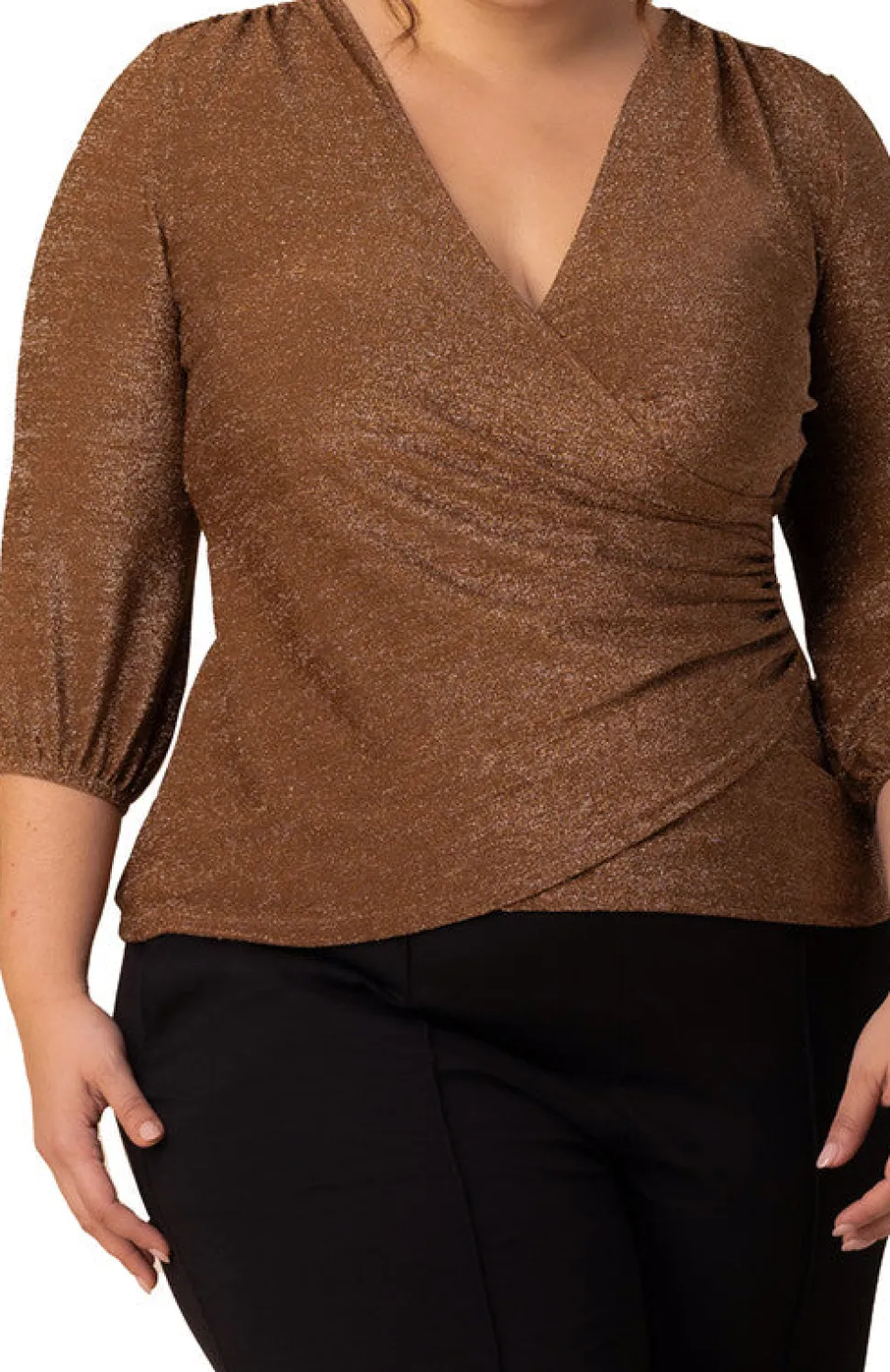 Celeste Faux Wrap Top - Plus