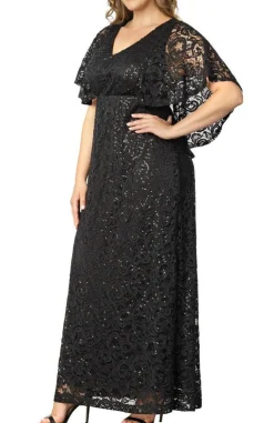 Celestial Cape Sleeve Gown - Plus