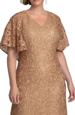 Celestial Cape Sleeve Gown - Plus