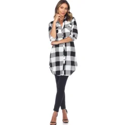 Classic Plaid Tunic Shirt