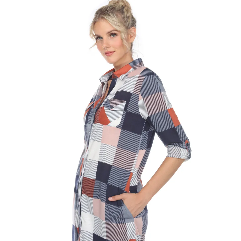 Classic Plaid Tunic Shirt