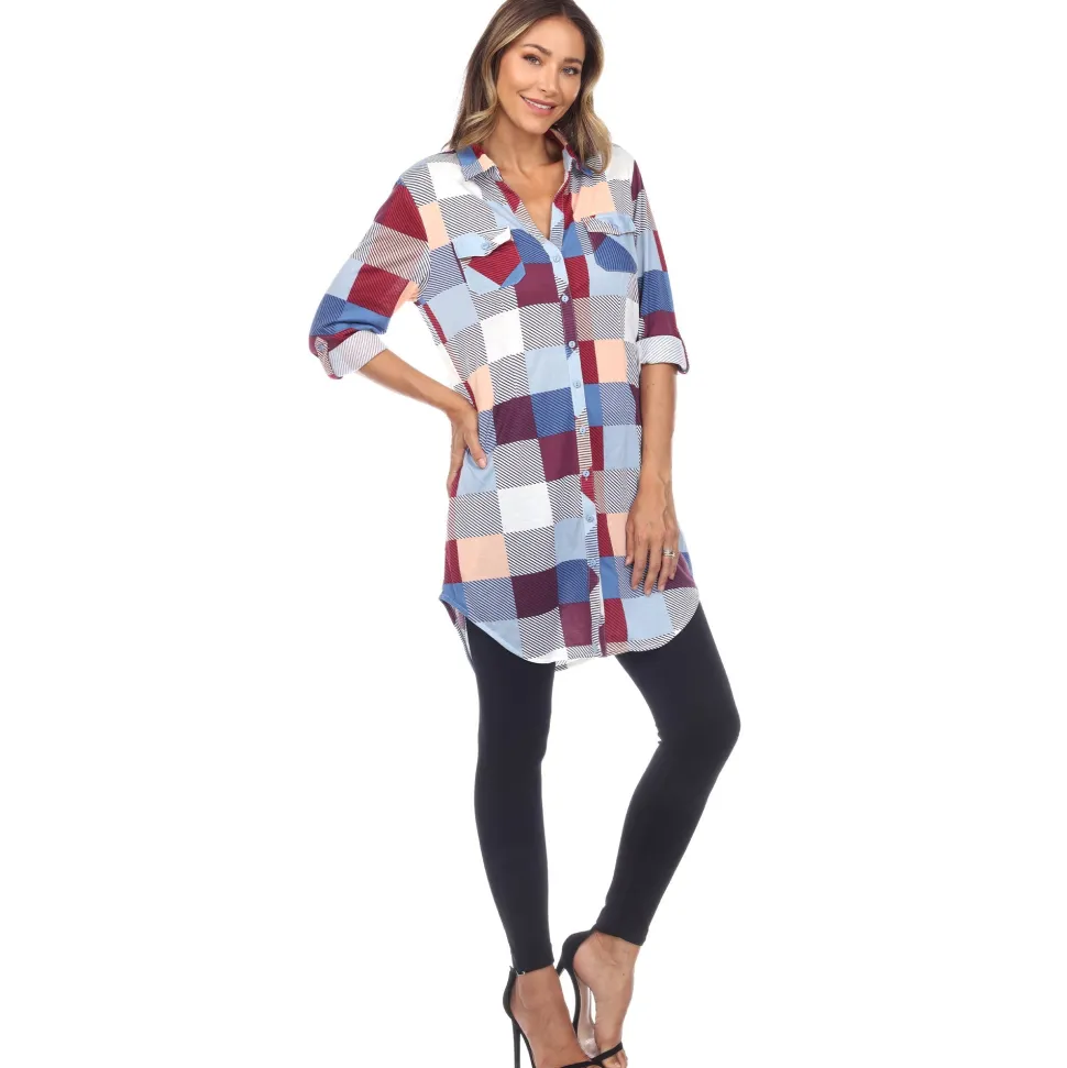 Classic Plaid Tunic Shirt