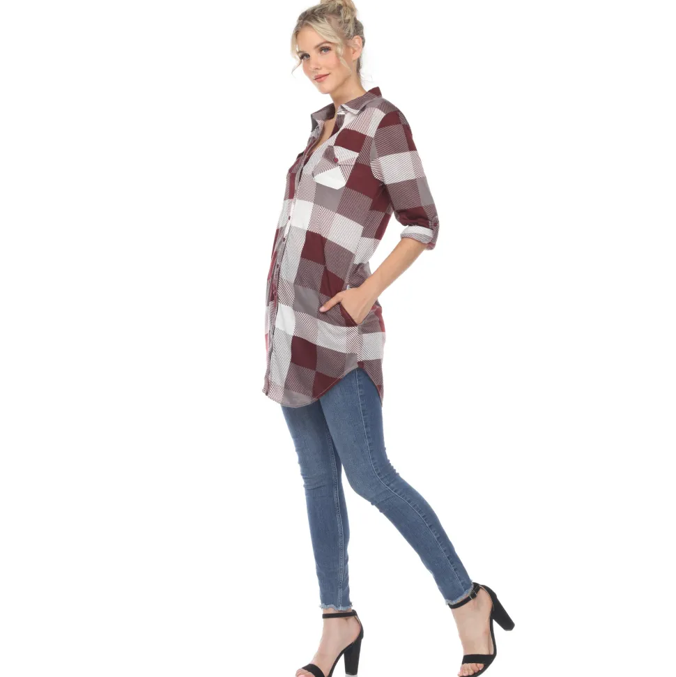Classic Plaid Tunic Shirt