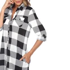 Classic Plaid Tunic Shirt