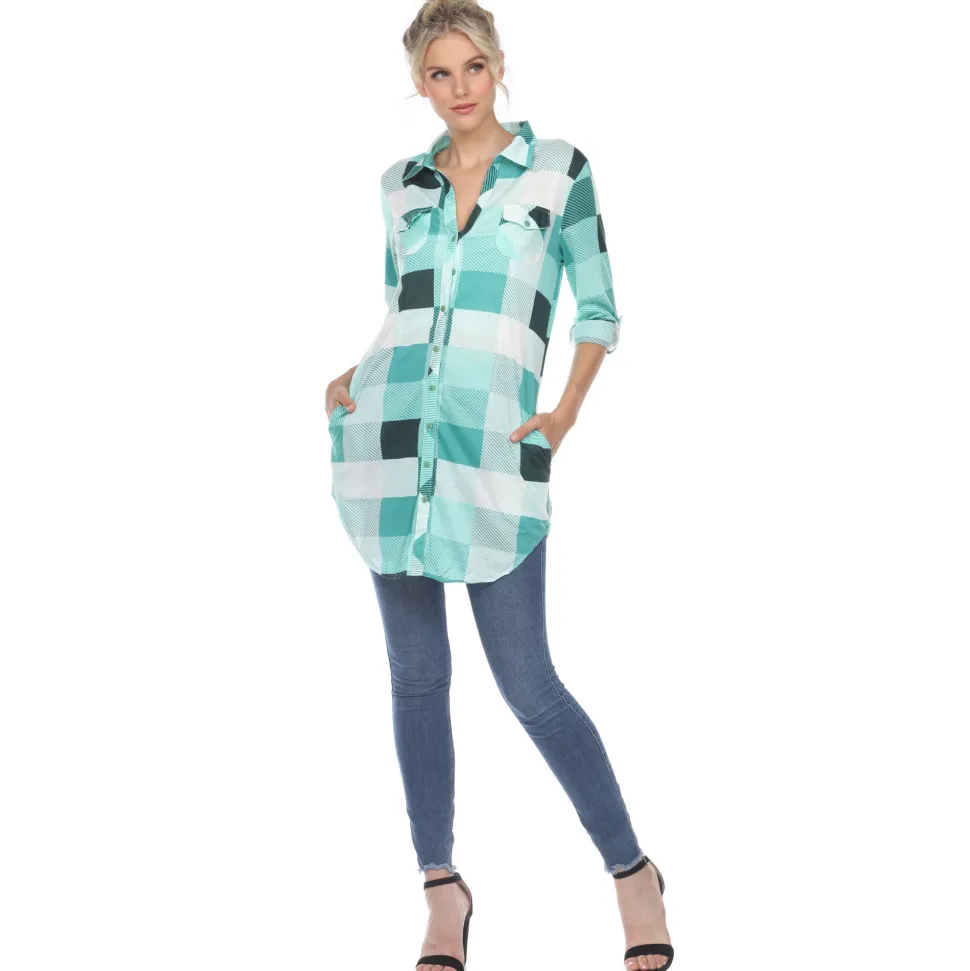 Classic Plaid Tunic Shirt