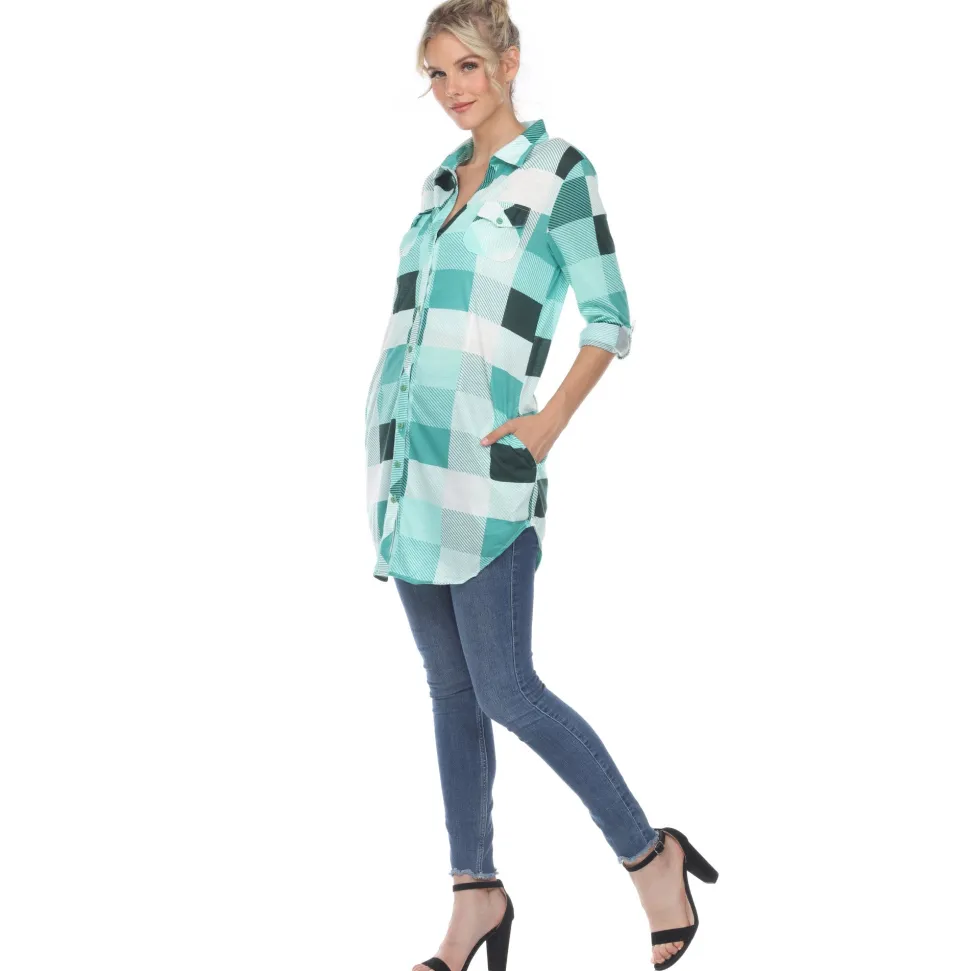 Classic Plaid Tunic Shirt