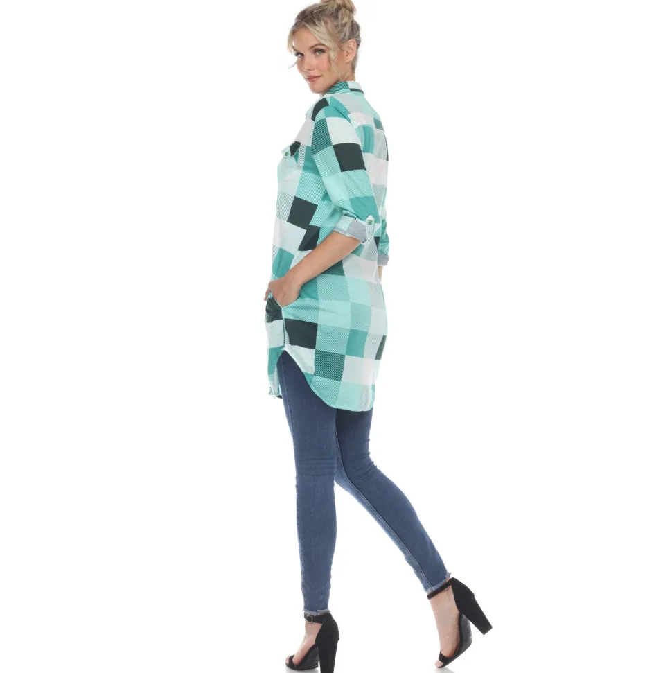 Classic Plaid Tunic Shirt