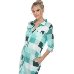 Classic Plaid Tunic Shirt