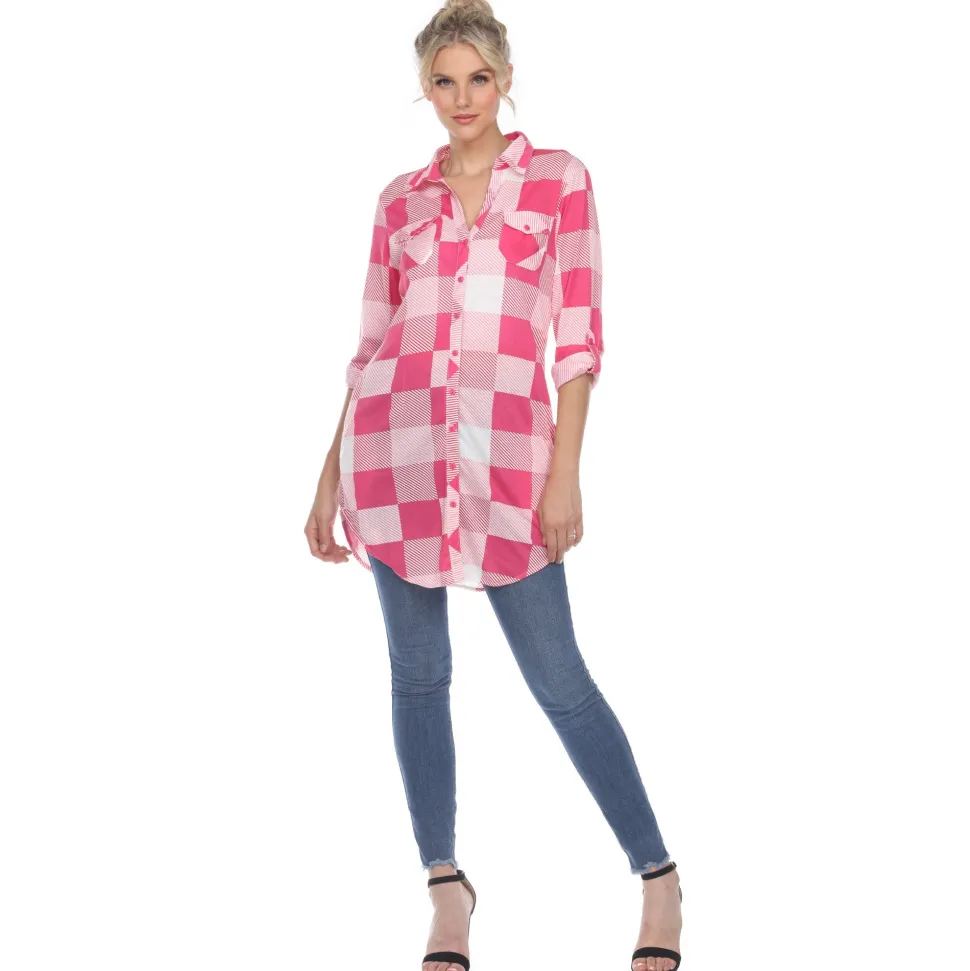 Classic Plaid Tunic Shirt
