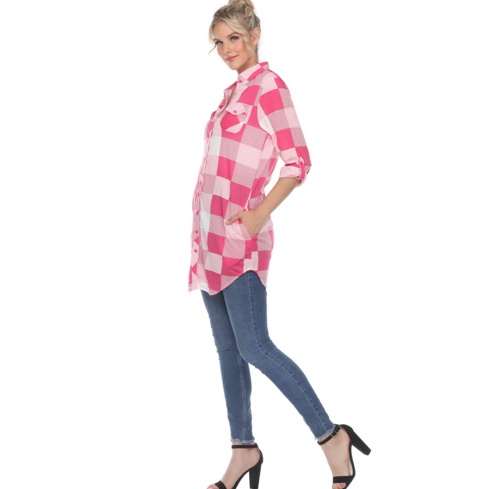 Classic Plaid Tunic Shirt