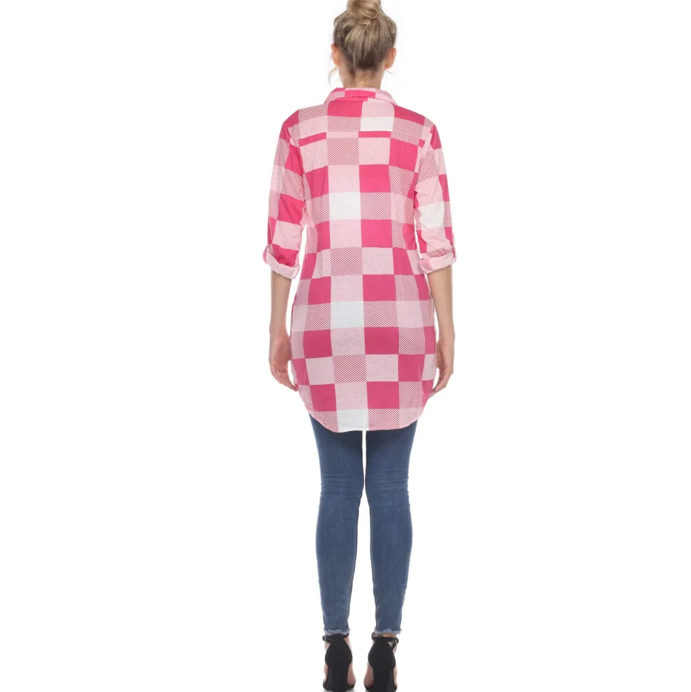 Classic Plaid Tunic Shirt