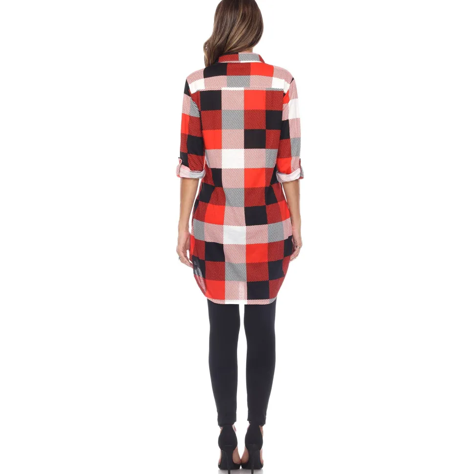 Classic Plaid Tunic Shirt