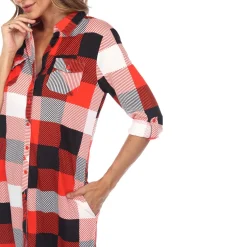 Classic Plaid Tunic Shirt