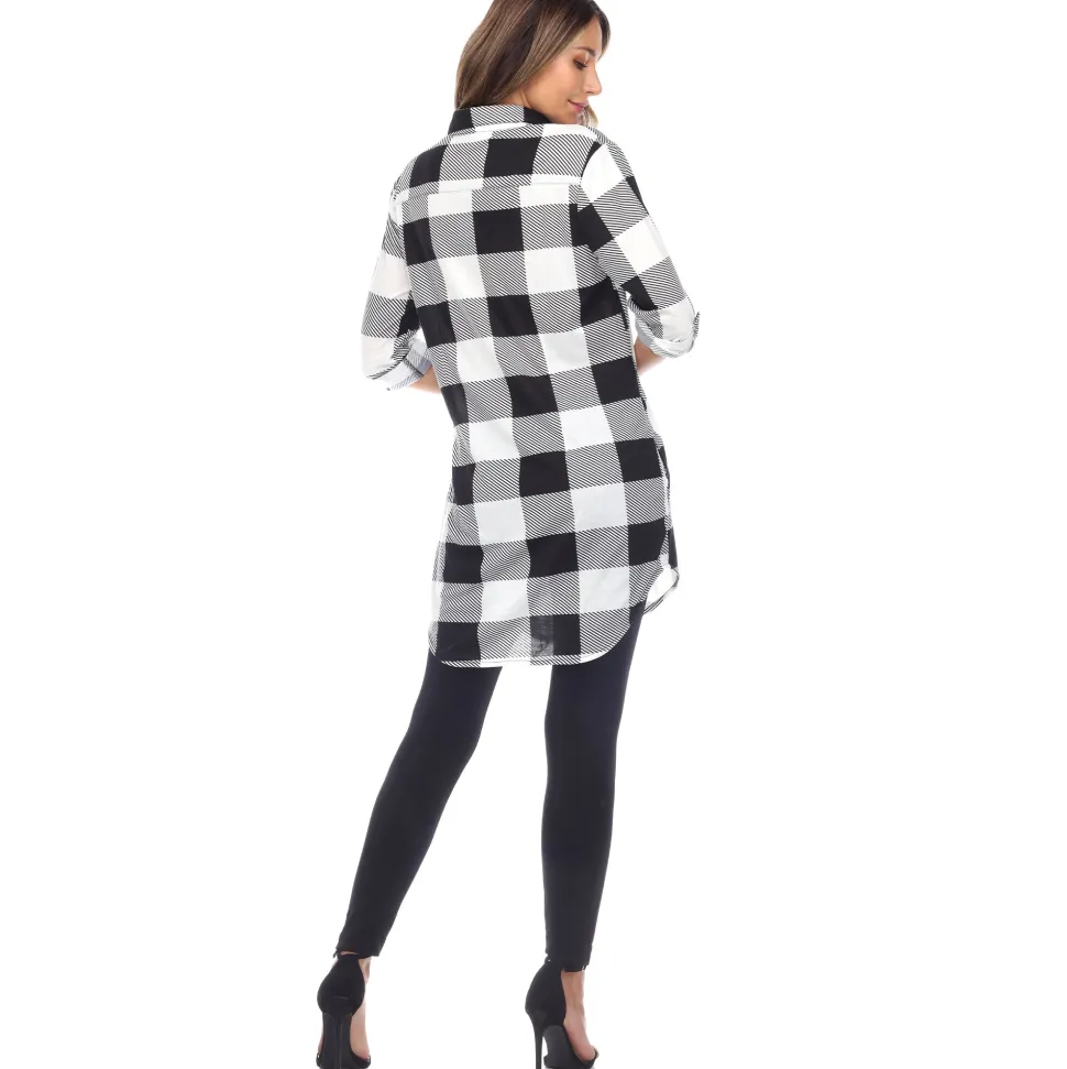 Classic Plaid Tunic Shirt
