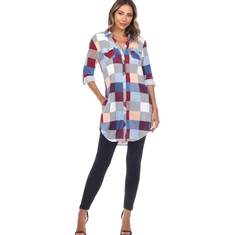 Classic Plaid Tunic Shirt