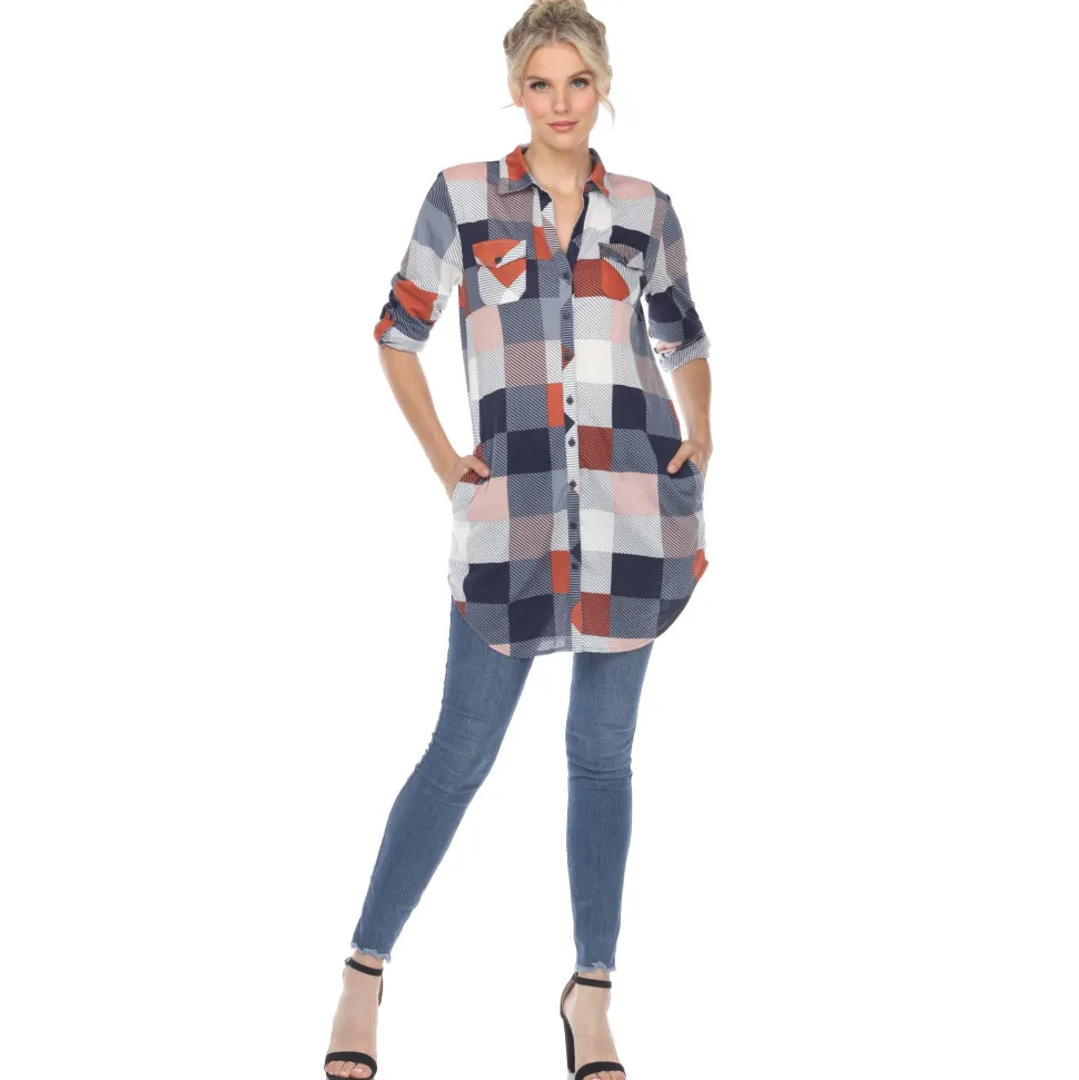 Classic Plaid Tunic Shirt