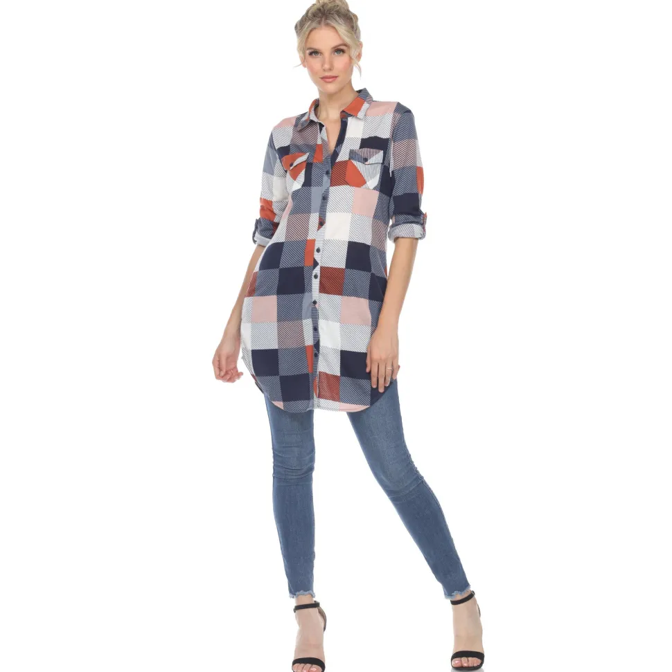 Classic Plaid Tunic Shirt