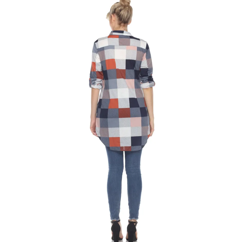 Classic Plaid Tunic Shirt