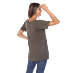 Crisscross Cutout Short Sleeve Top