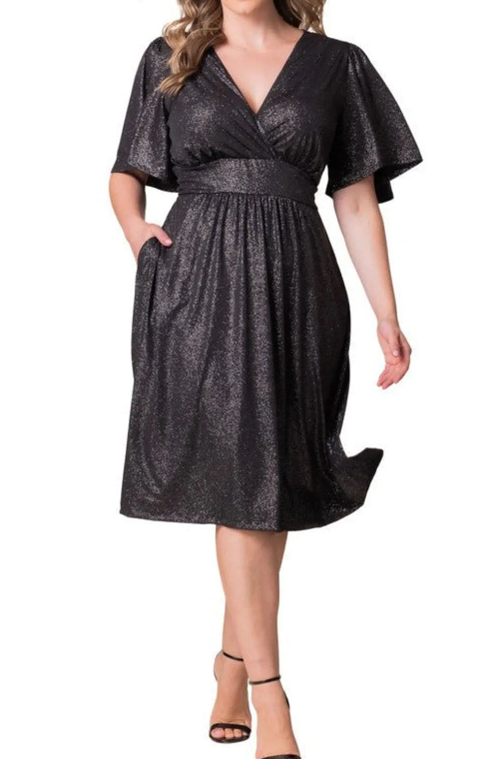Crystal Cove Midi Cocktail Dress - Plus