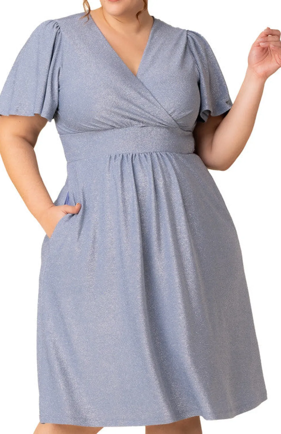 Crystal Cove Midi Cocktail Dress - Plus