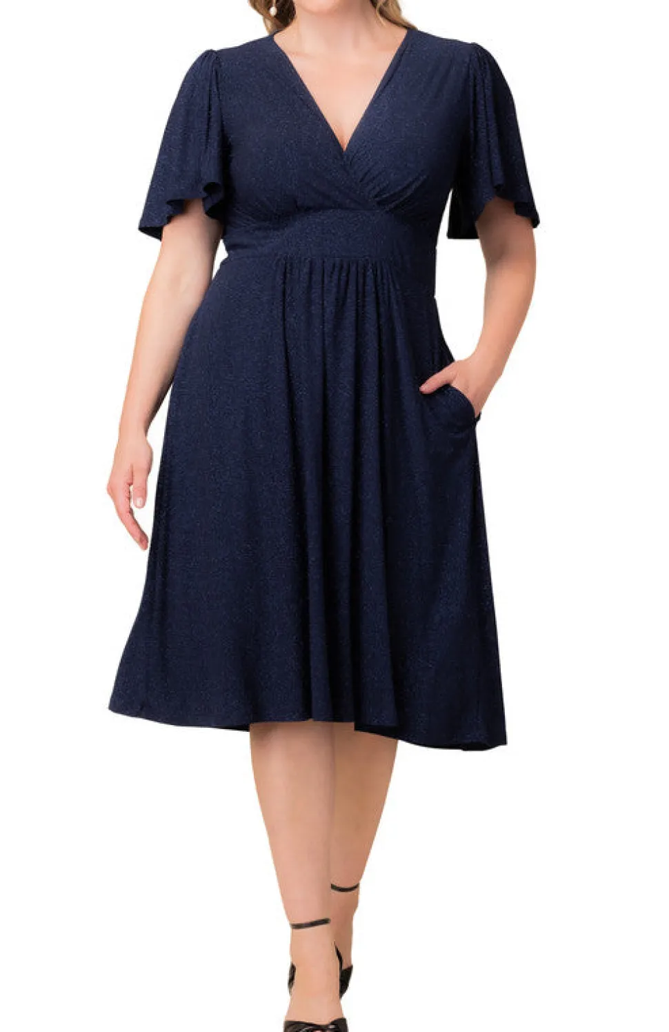 Crystal Cove Midi Cocktail Dress - Plus
