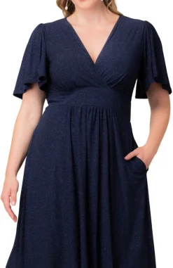 Crystal Cove Midi Cocktail Dress - Plus