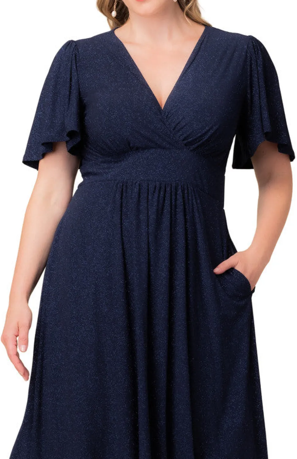 Crystal Cove Midi Cocktail Dress - Plus
