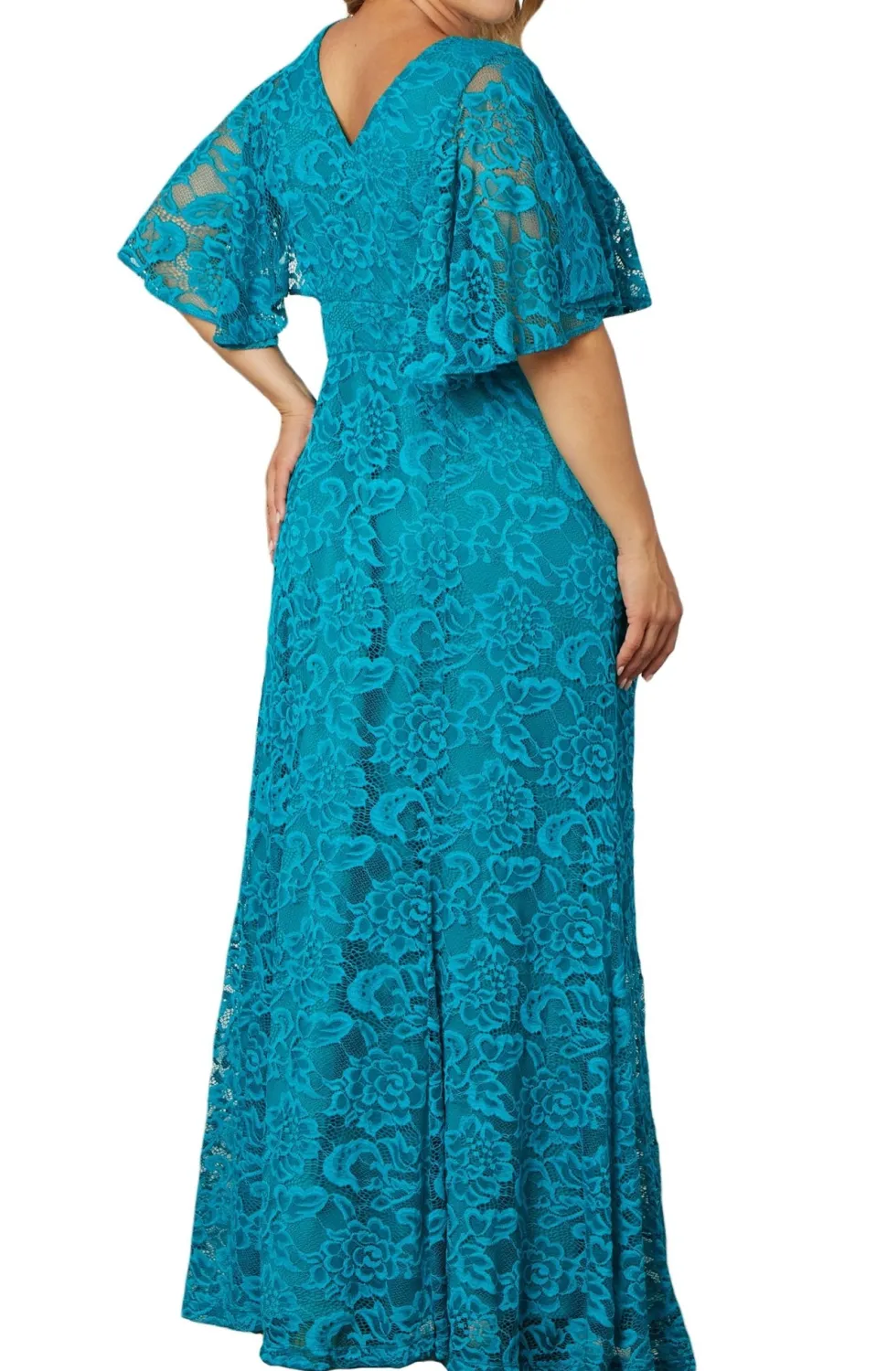 Duchess Lace Evening Gown - Plus