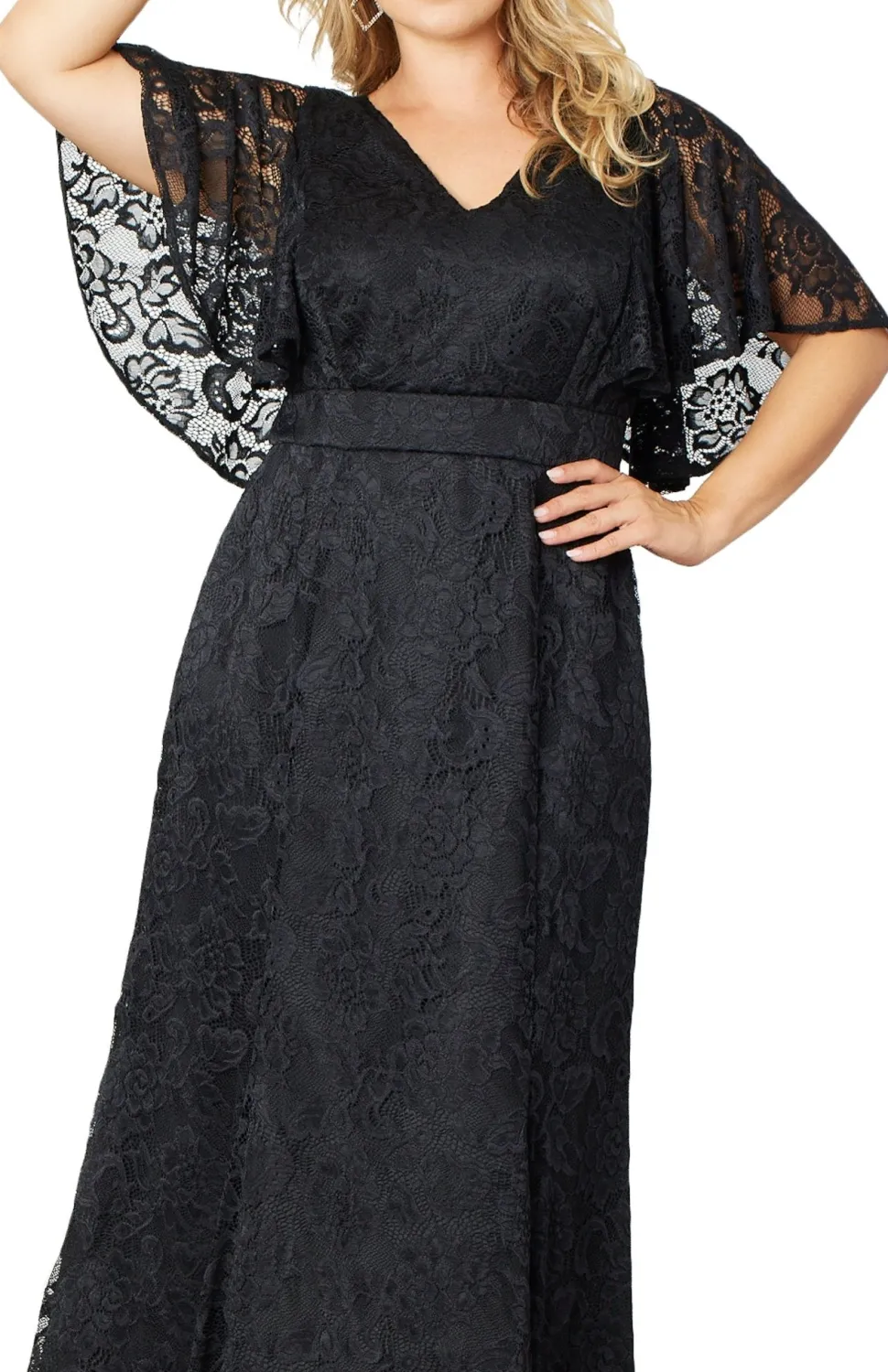 Duchess Lace Evening Gown - Plus