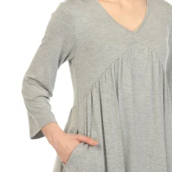 Empire Waist V-Neck Tunic Top