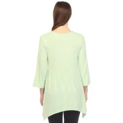 Empire Waist V-Neck Tunic Top